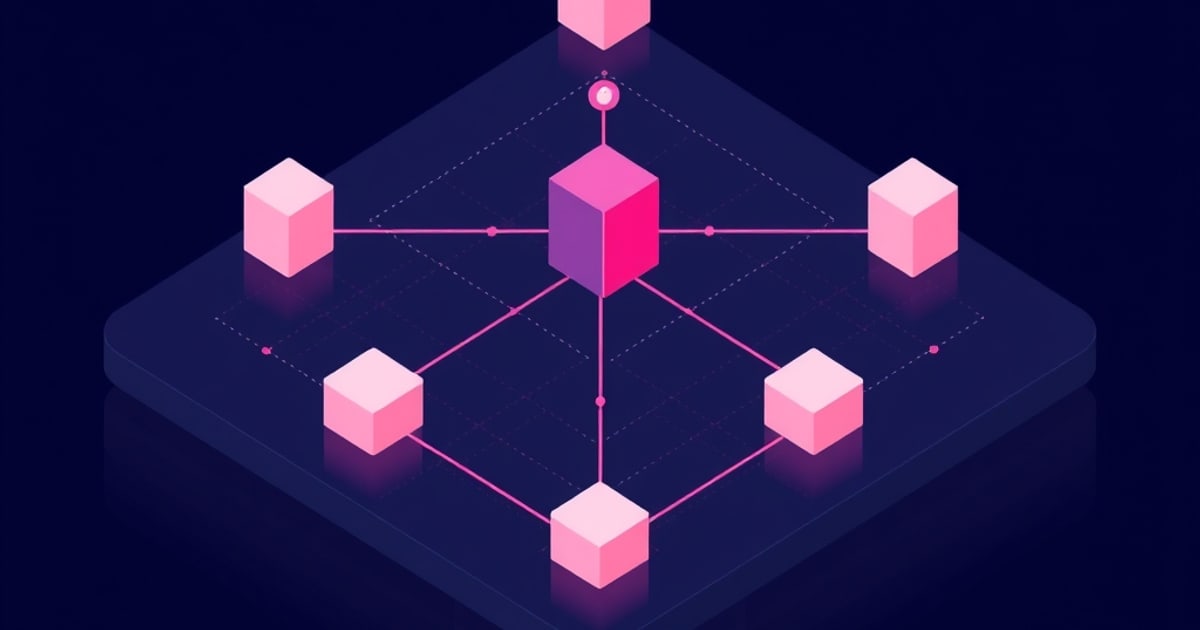 Isometric vector illustration showing security filters around large language model architecture for content moderation and ai defense.